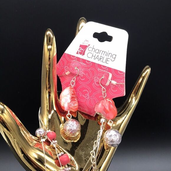 Charming Charlie | beaded necklace and earrings - Picture 2 of 7